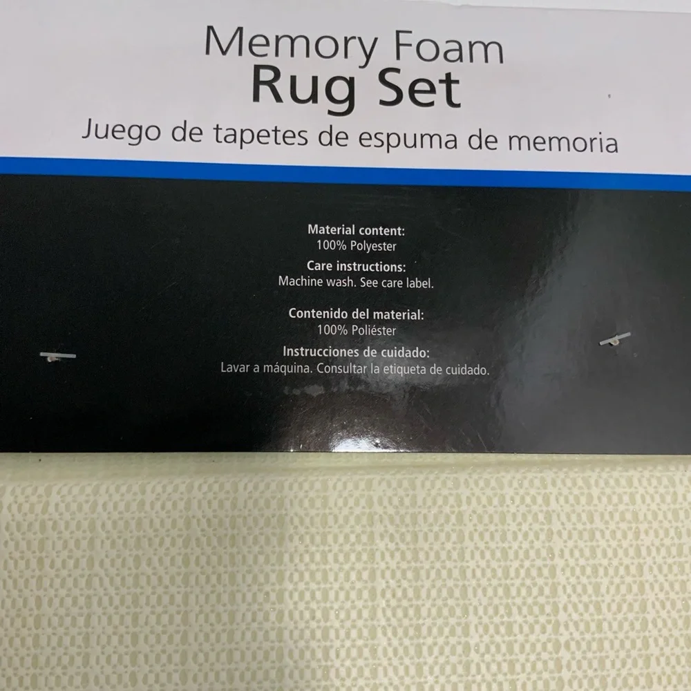 Mainstays Memory Foam Rug Set